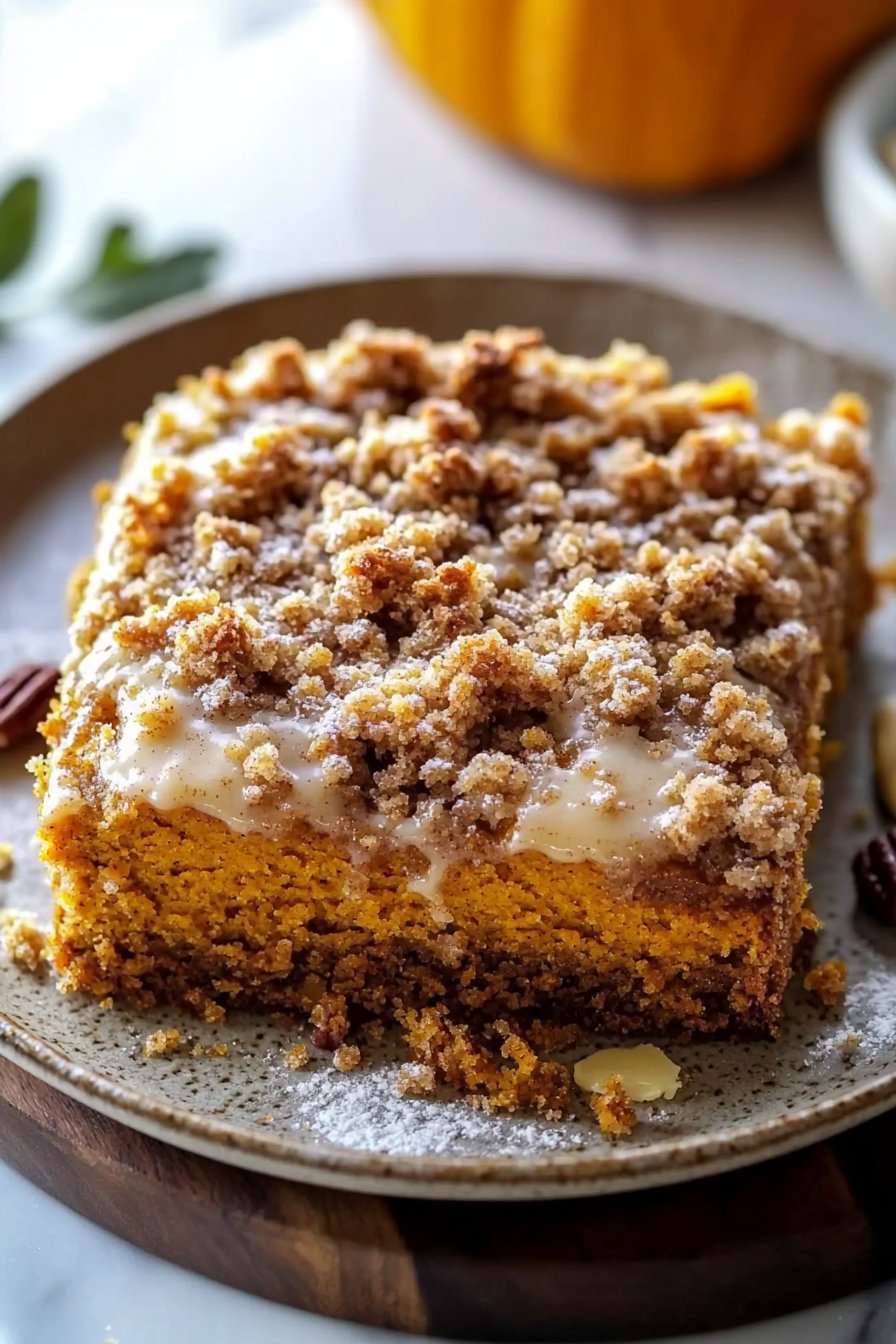 Pumpkin Streusel Coffee Cake