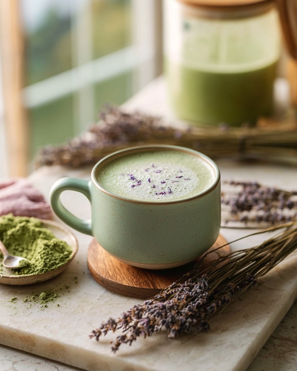 Lavender Matcha Oat Latte