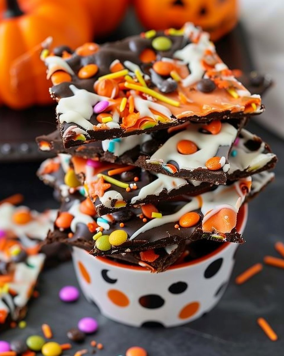 Halloween Candy Bark