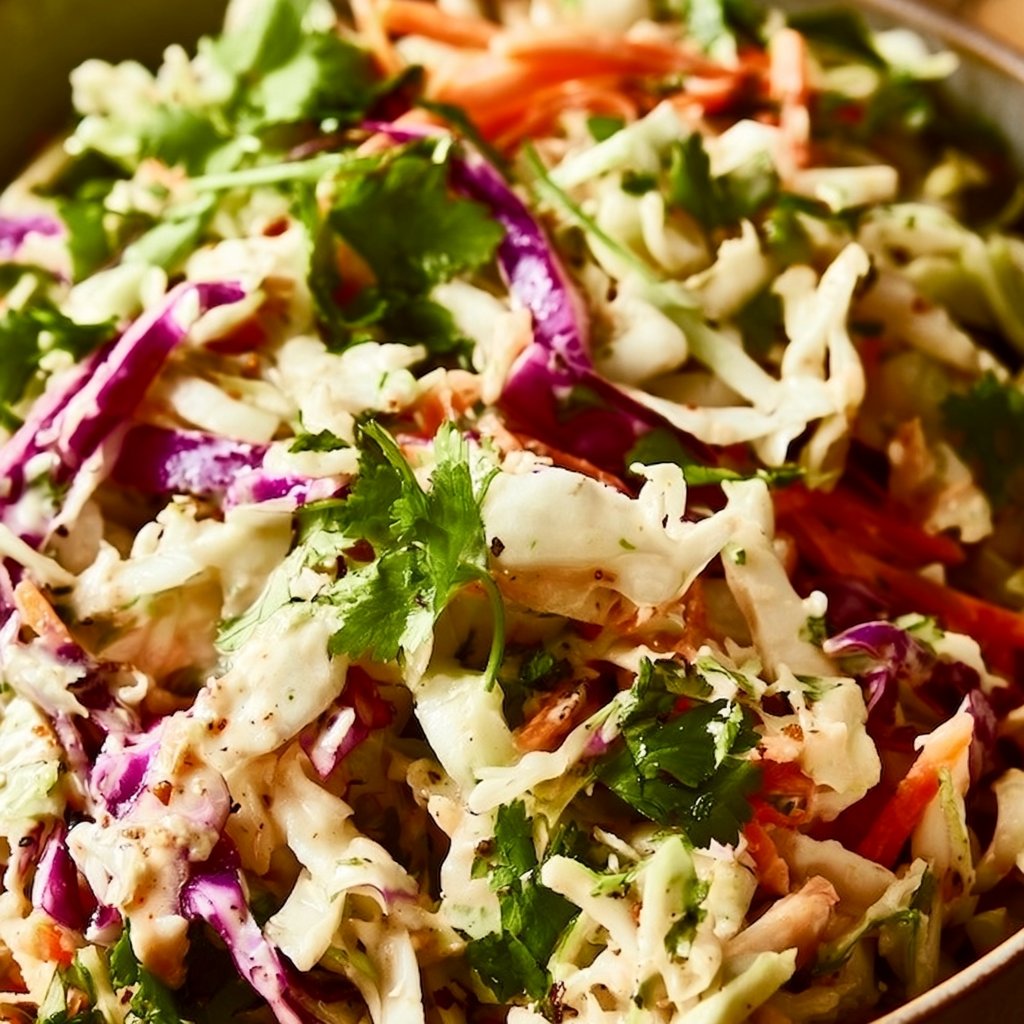 Cabbage Taco Slaw with Cilantro Lime Dressing