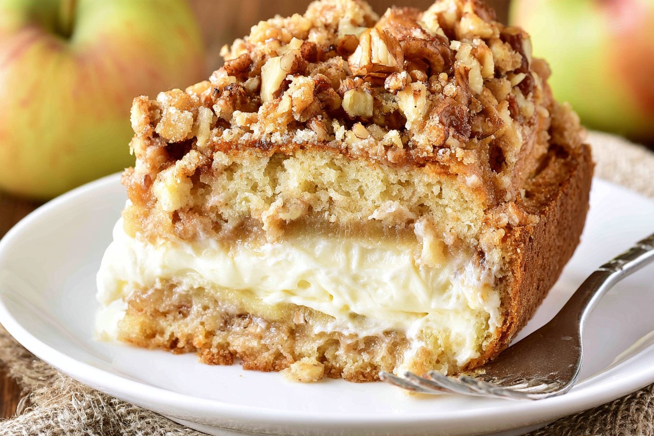 Apple Coffee Cake With Cream Cheese Filling