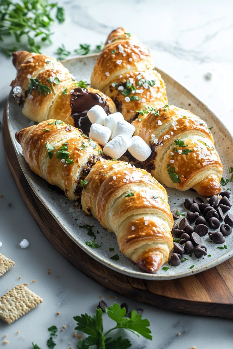 Einfache S’mores-Crescent-Rolls