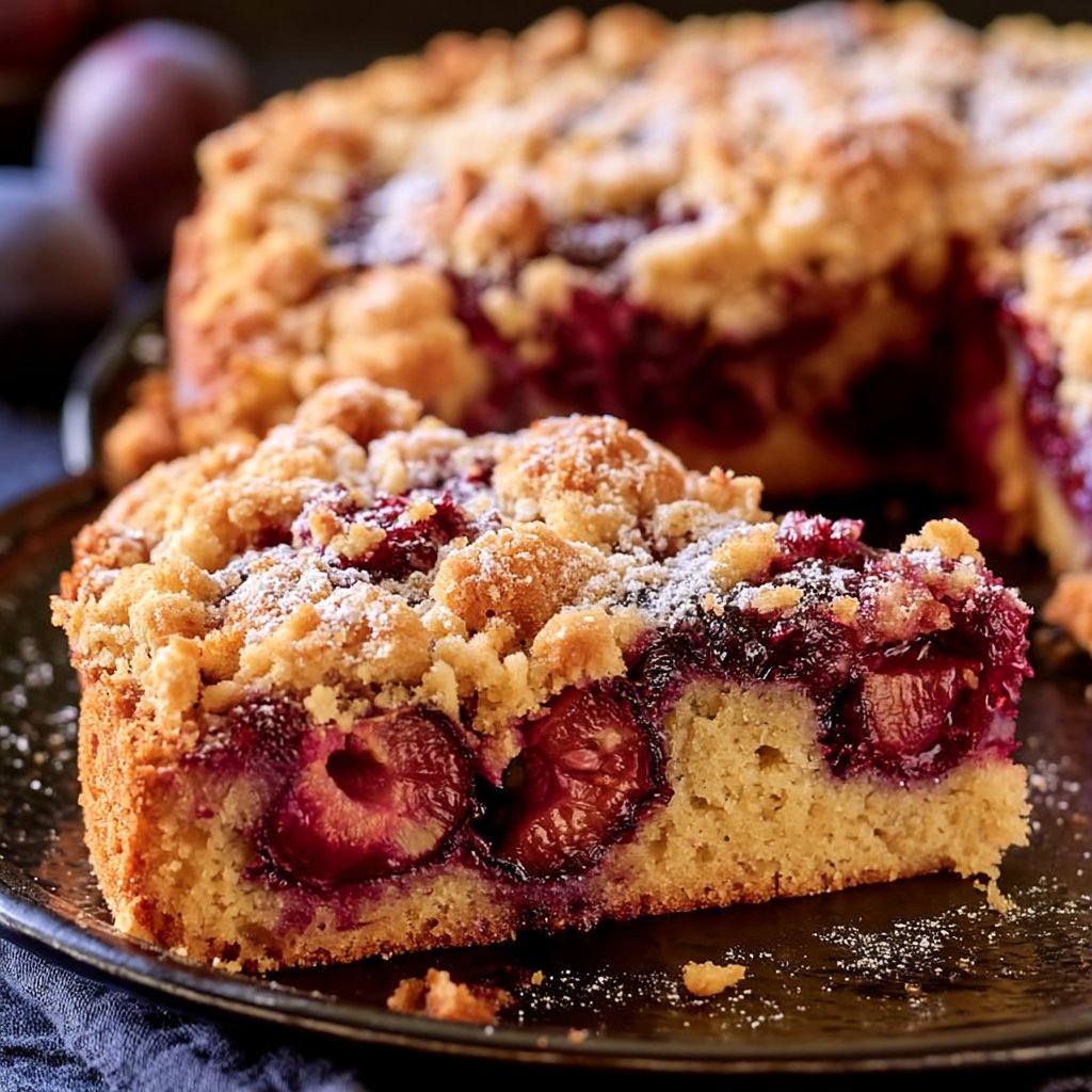 Zwetschgenkuchen mit Streusel
