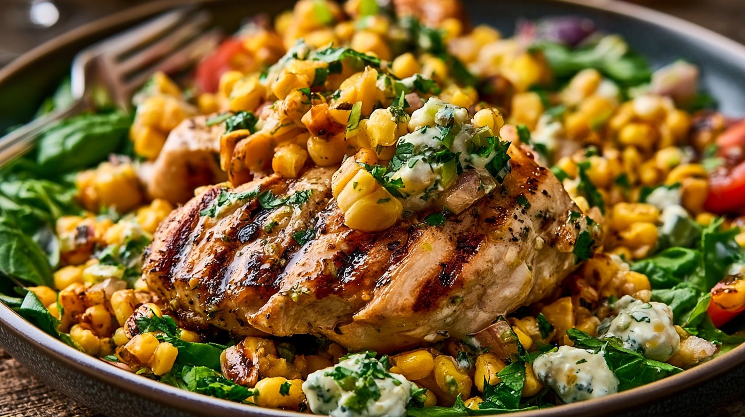High Protein Chicken Street Corn Salad