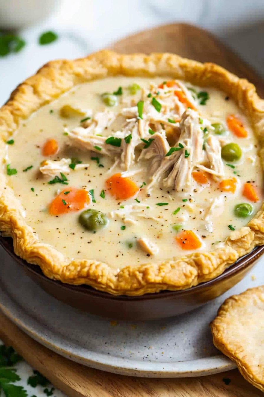 Creamy Crock Pot Chicken Pot Pie