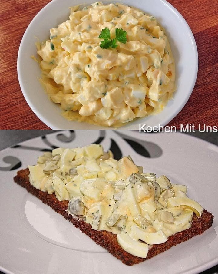 Eiersalat mit Sauce