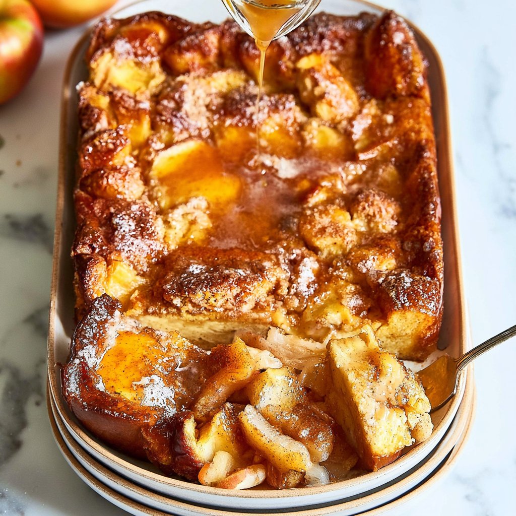 Overnight Apple Cinnamon Brioche French Toast Bake