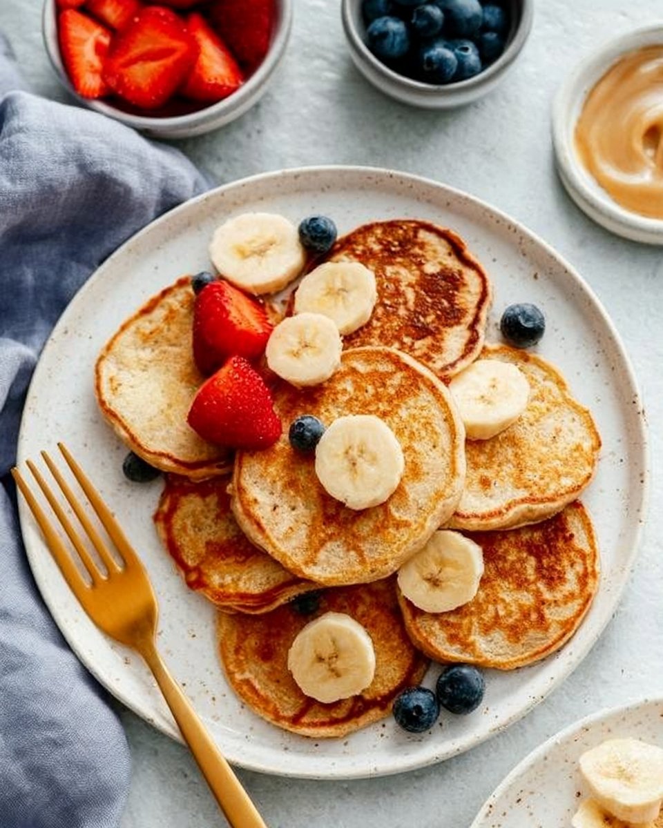 Kid-Friendly 4-Ingredient Banana Pancakes