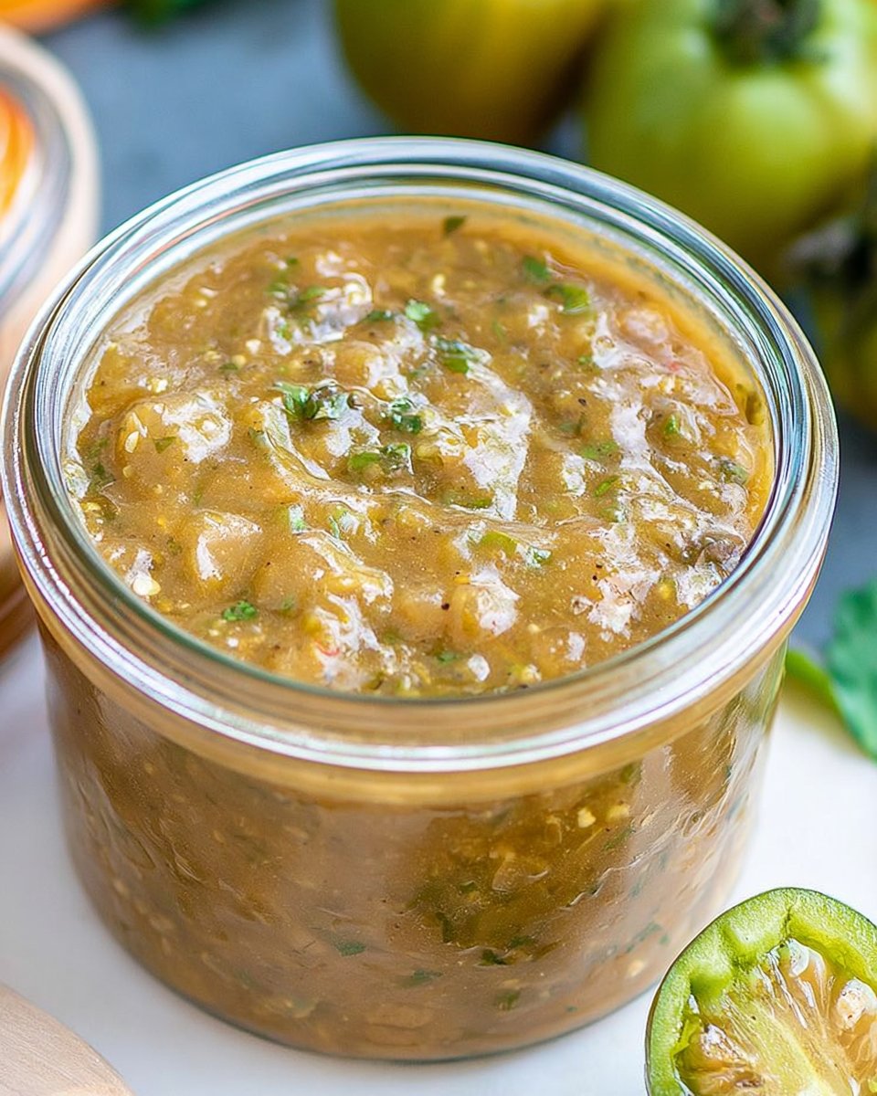 Roasted Green Tomato Salsa Verde