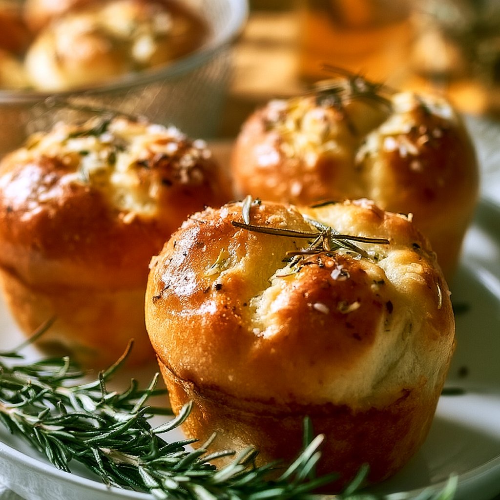 Rosmarin-Knoblauch-Focaccia-Muffins
