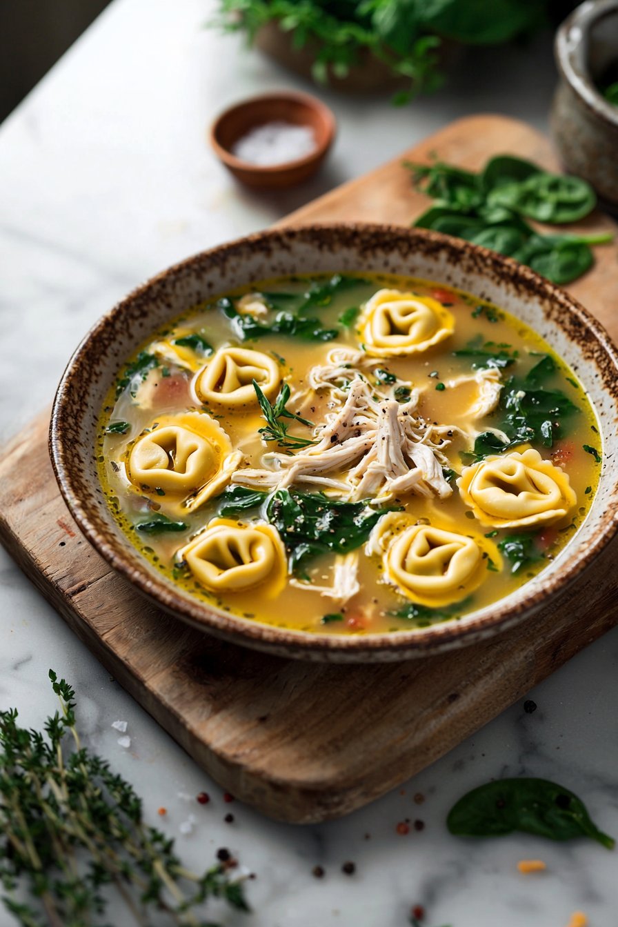Chicken Tortellini Soup