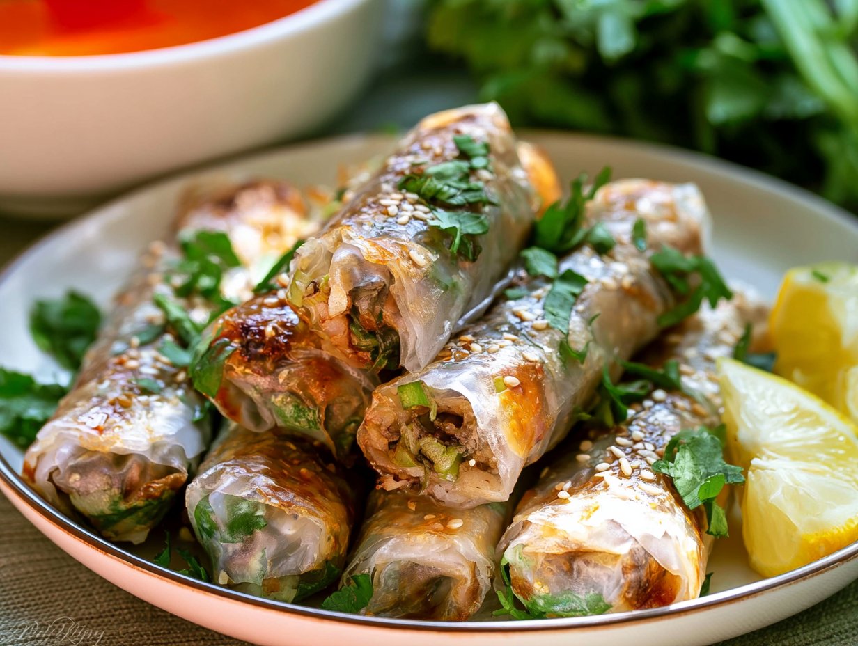 (High Protein) Crispy Rice Paper Rolls