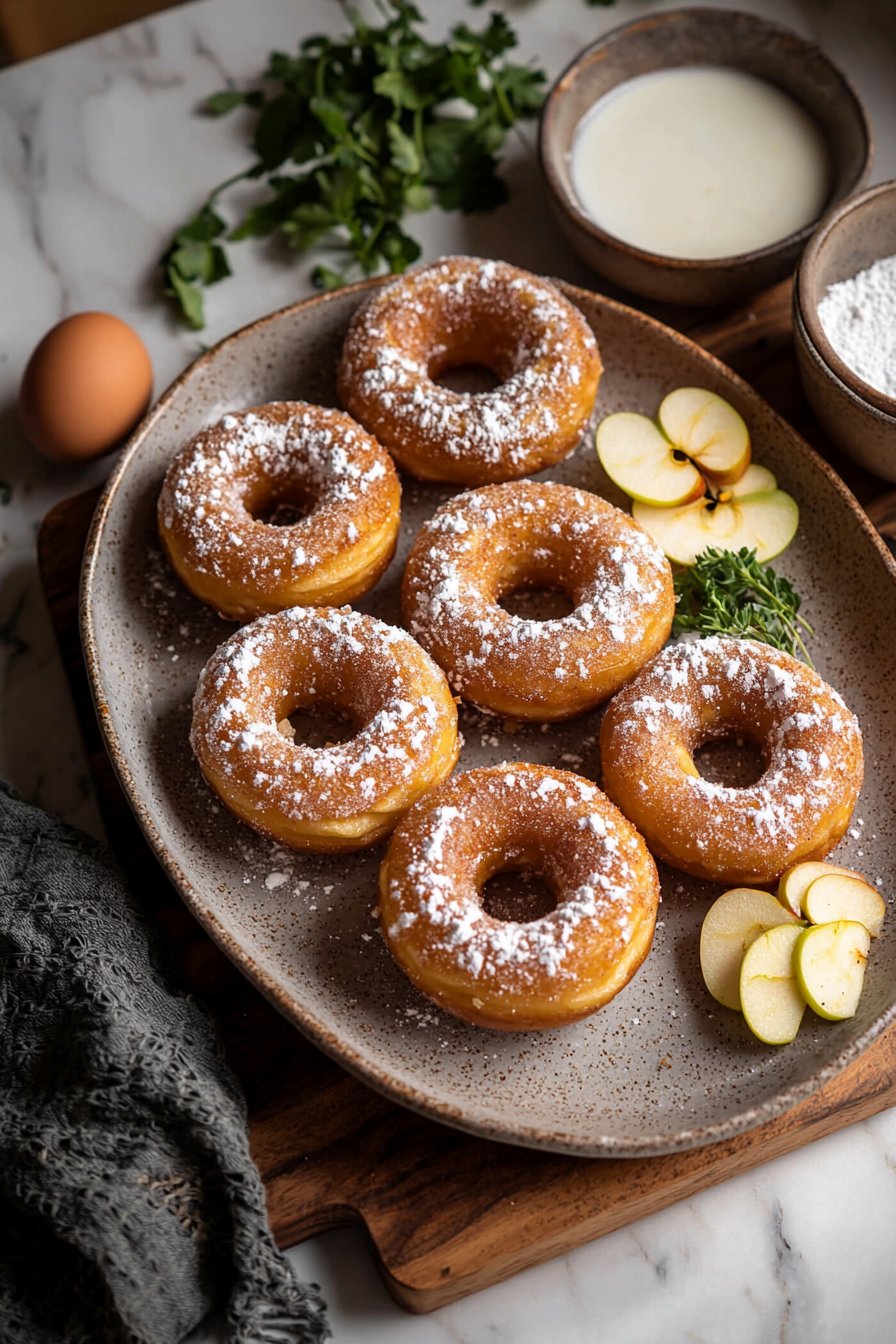 Autumnal Apple Donuts