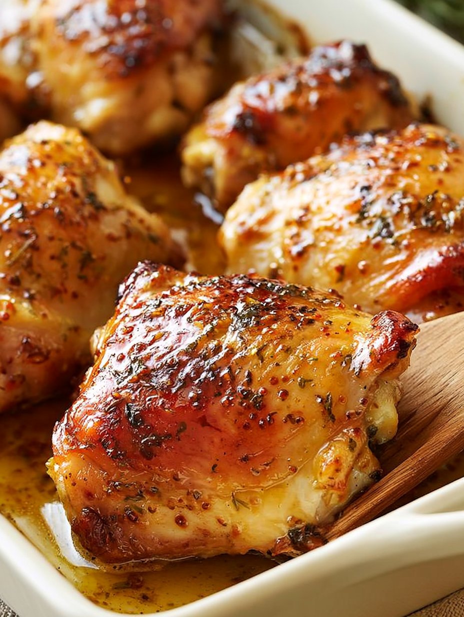 Muslos de Pollo con Miel y Mostaza