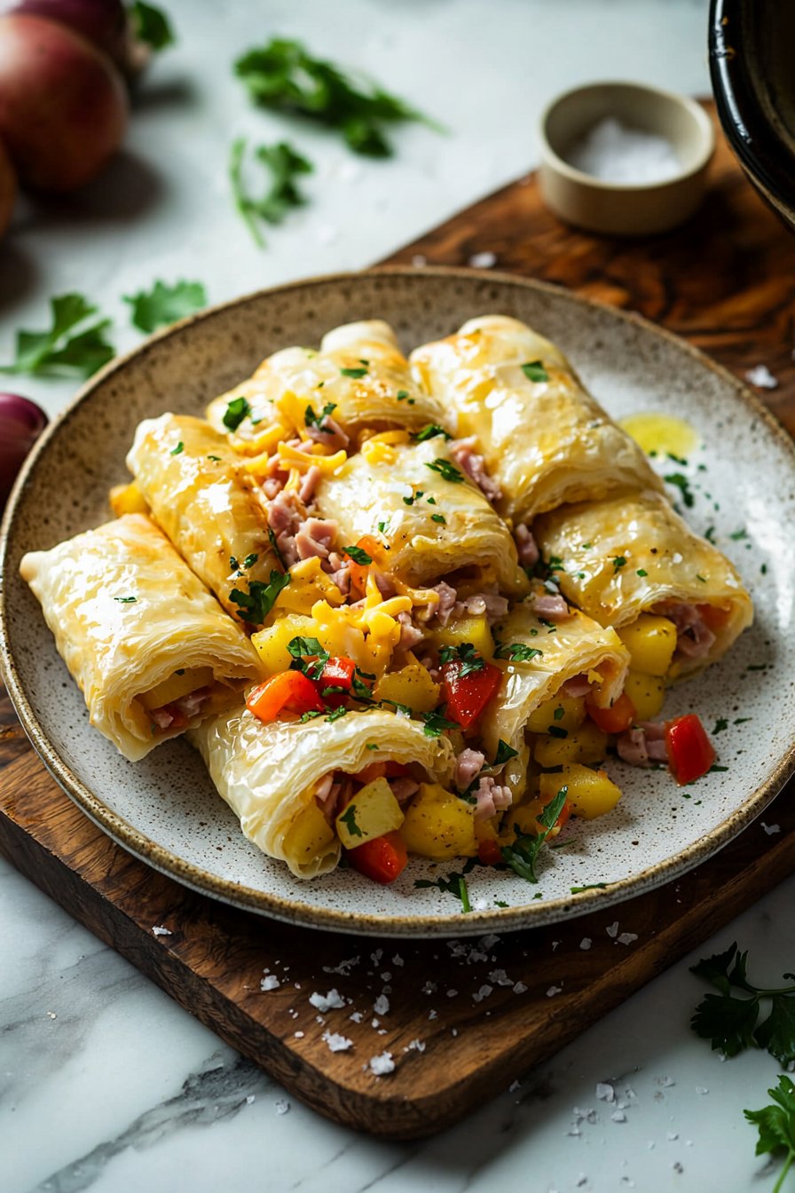 Blätterteig-Frühstücksburritos