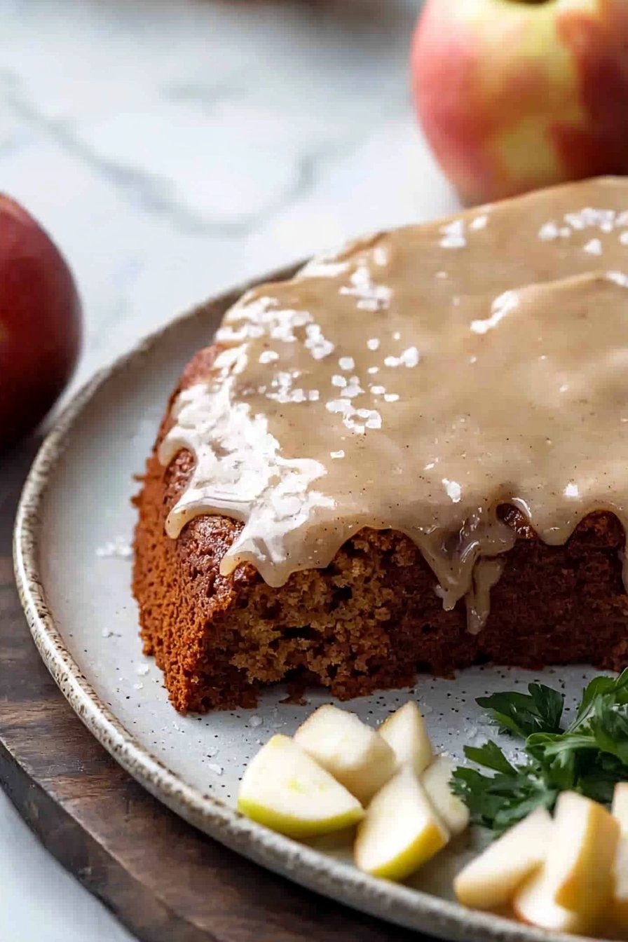 Apple Spice Cake with Brown Sugar Icing
