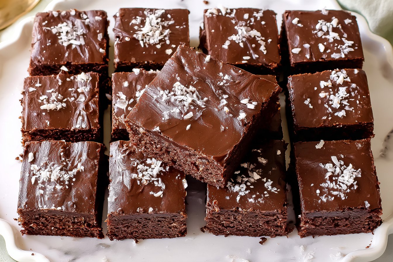 Fudgy Zero Sugar Brownies with Greek Yogurt