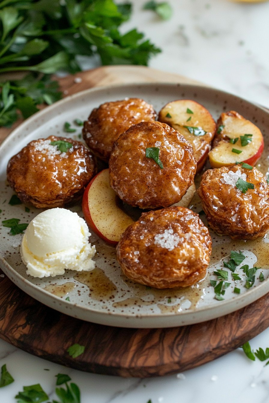 Luftfritteuse Apfelkuchen Bissen