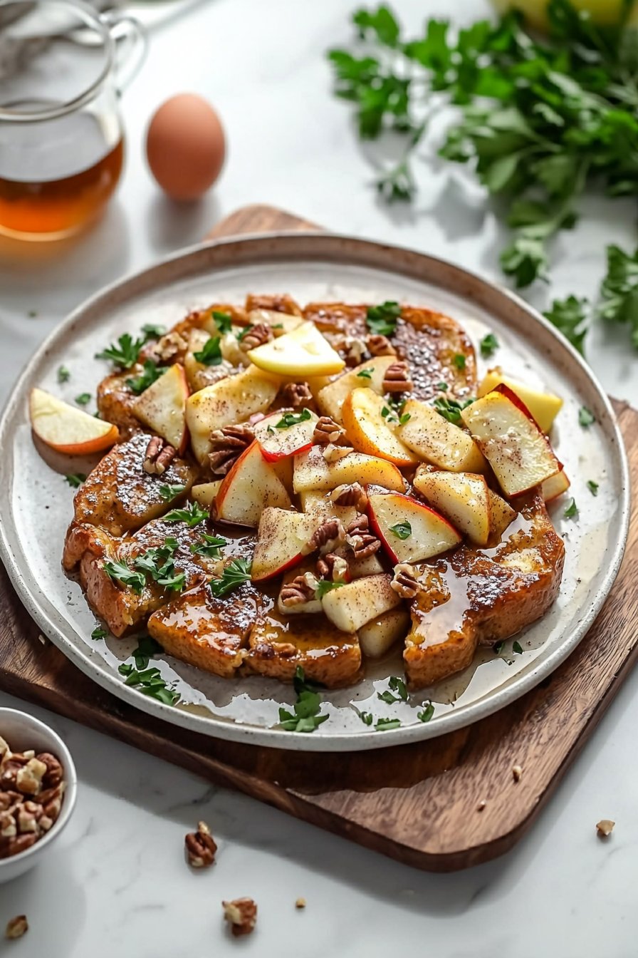 Overnight Cinnamon Apple French Toast Bake