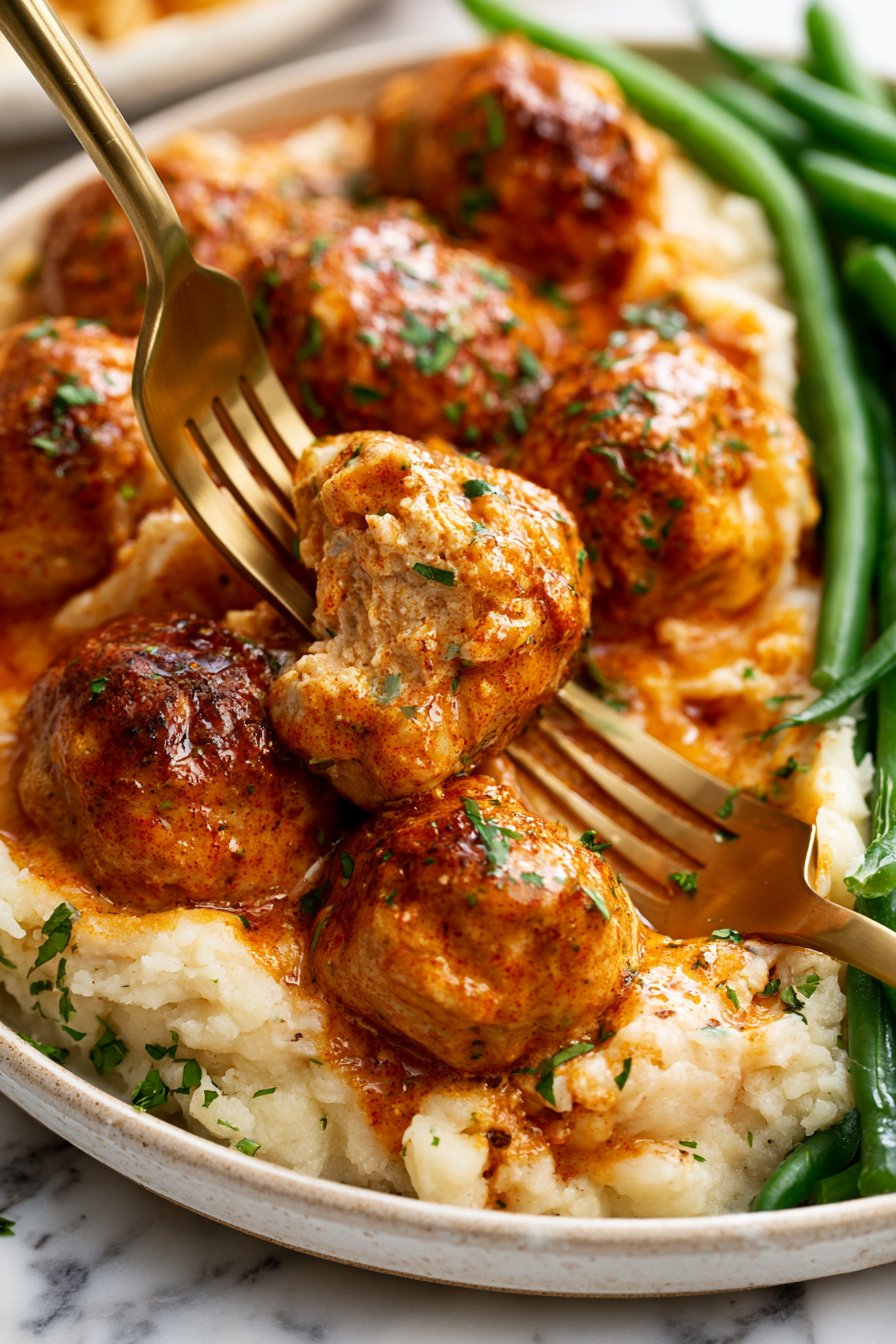 Chicken Meatballs with Paprika 1 Paprika Chicken Meatballs
