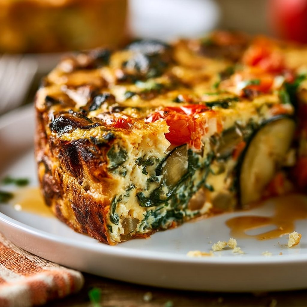 Crustless Garden Vegetable Quiche