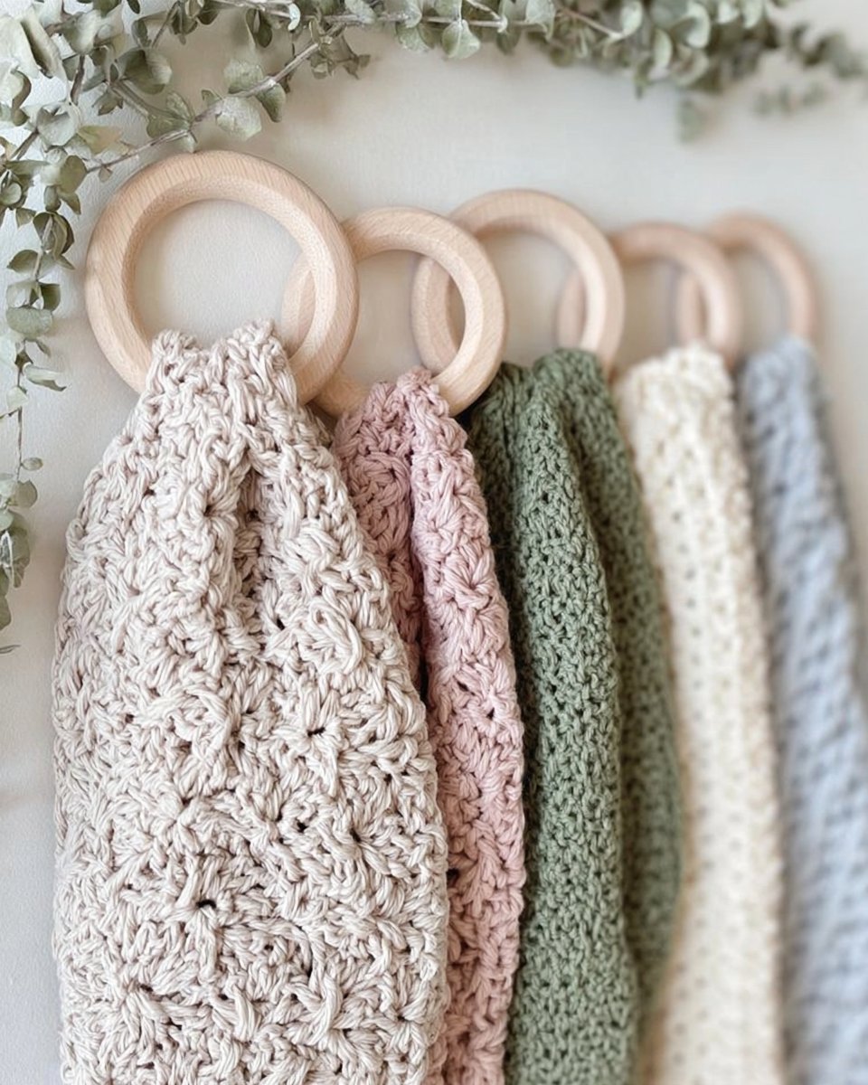 Star Stitch Towel Holder