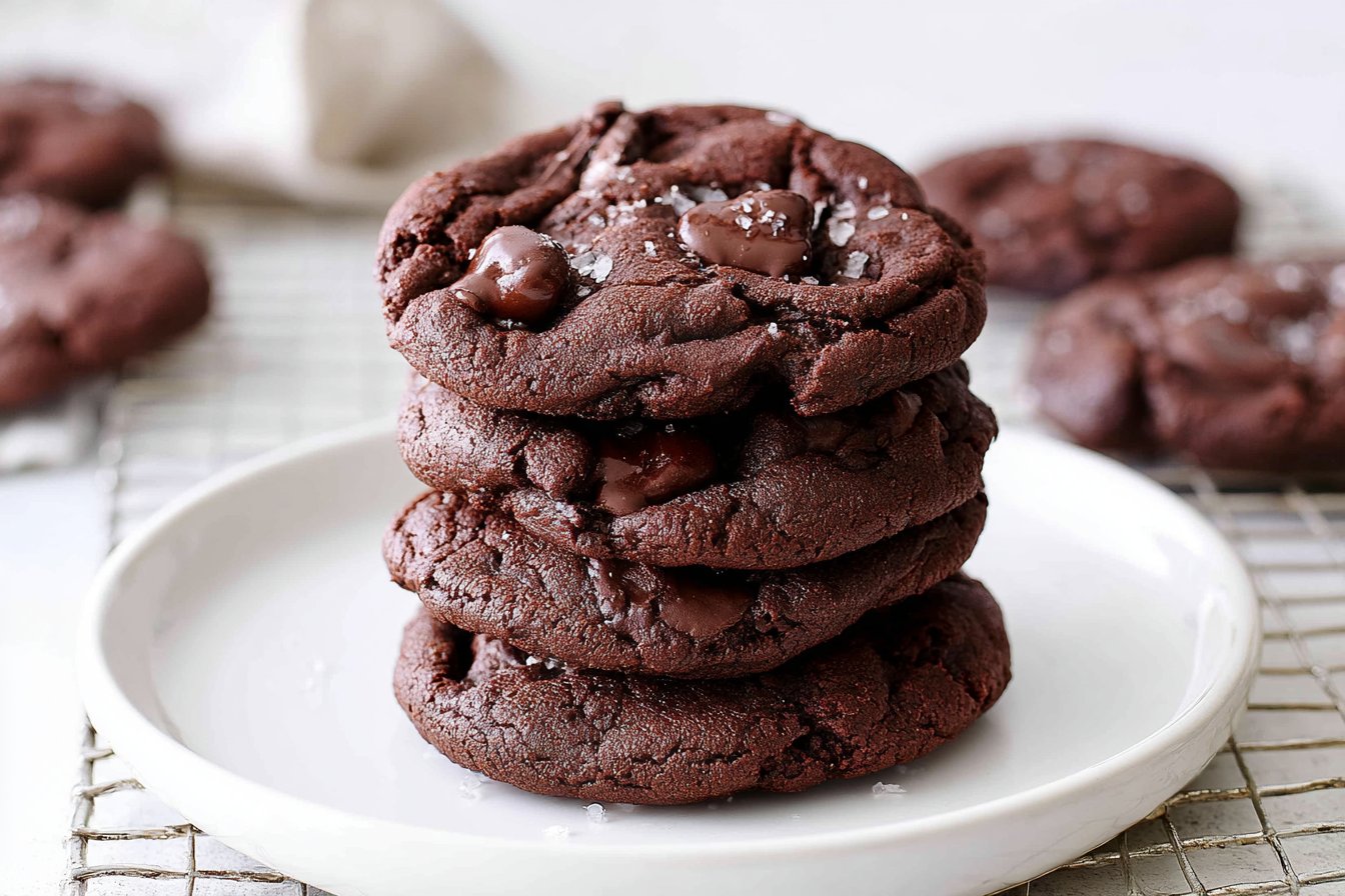Soft and Chewy Chocolate Cookies