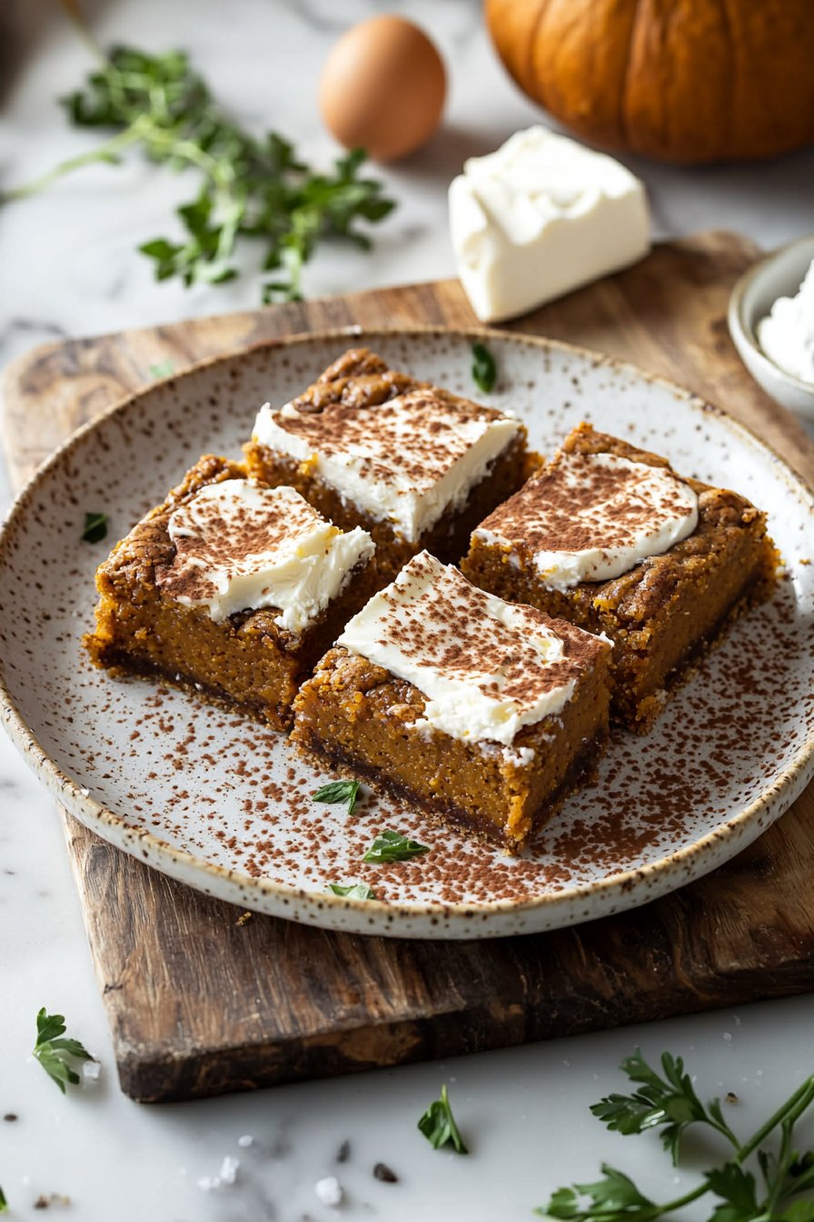 Pumpkin Bars with Cream Cheese