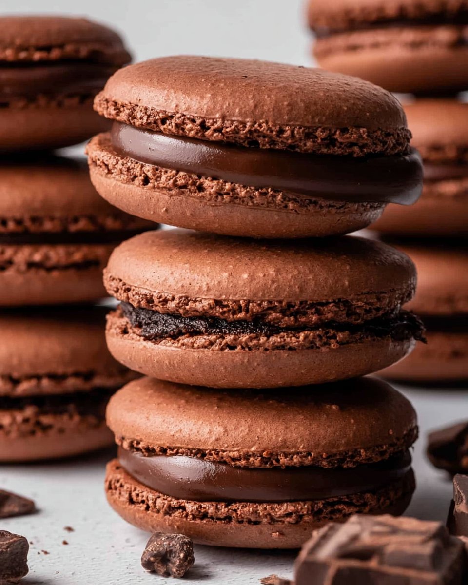 Foolproof Chocolate Macarons Recipe - Step-By-Step