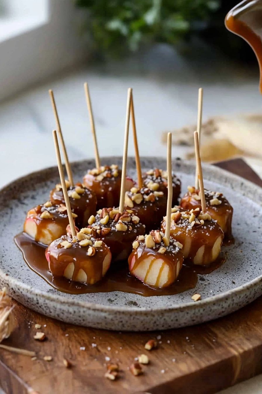 Mini Caramel Apple Bites – Easy Fall Appetizer for Parties