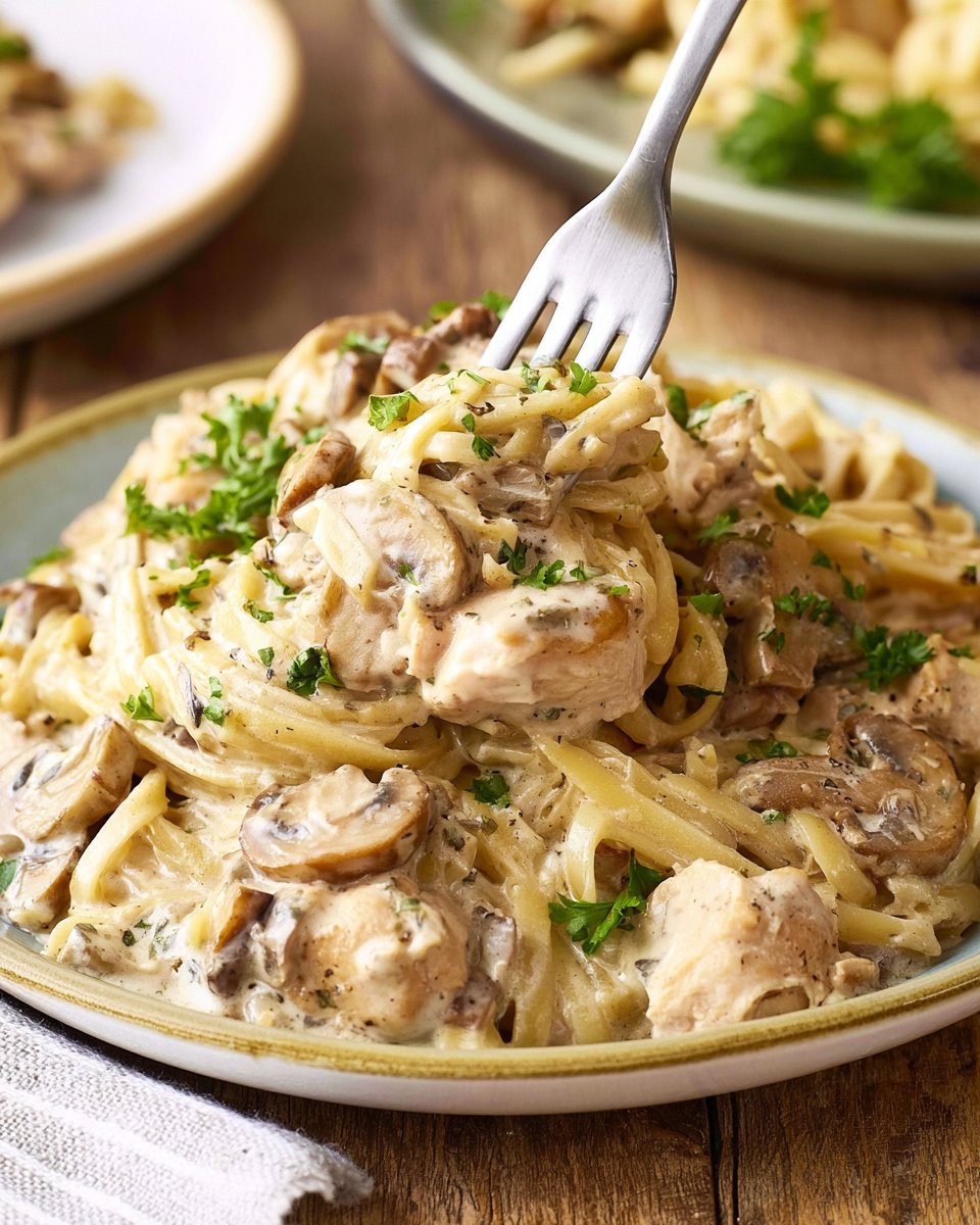 Crockpot Chicken Tetrazzini