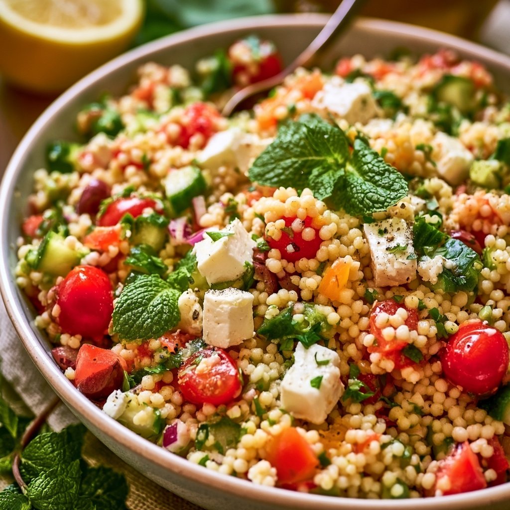 Couscous-Salat mit Feta