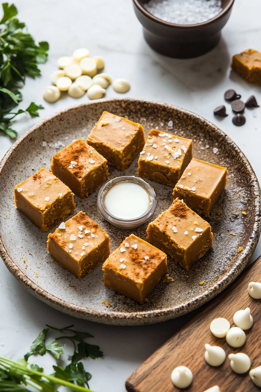 4 Ingredient Pumpkin Fudge