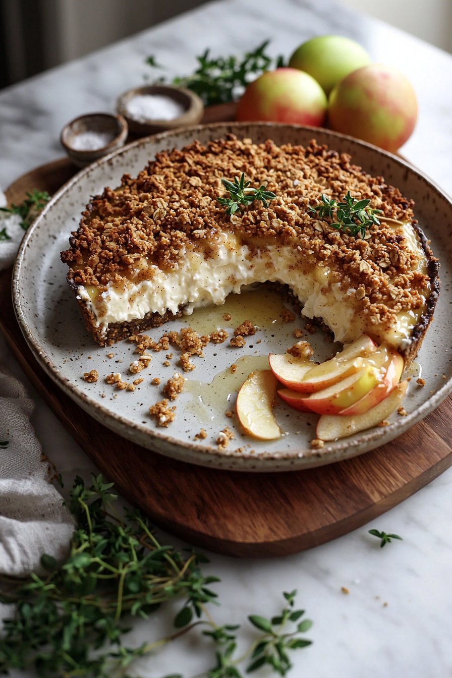 Apple Crumble Cheesecake