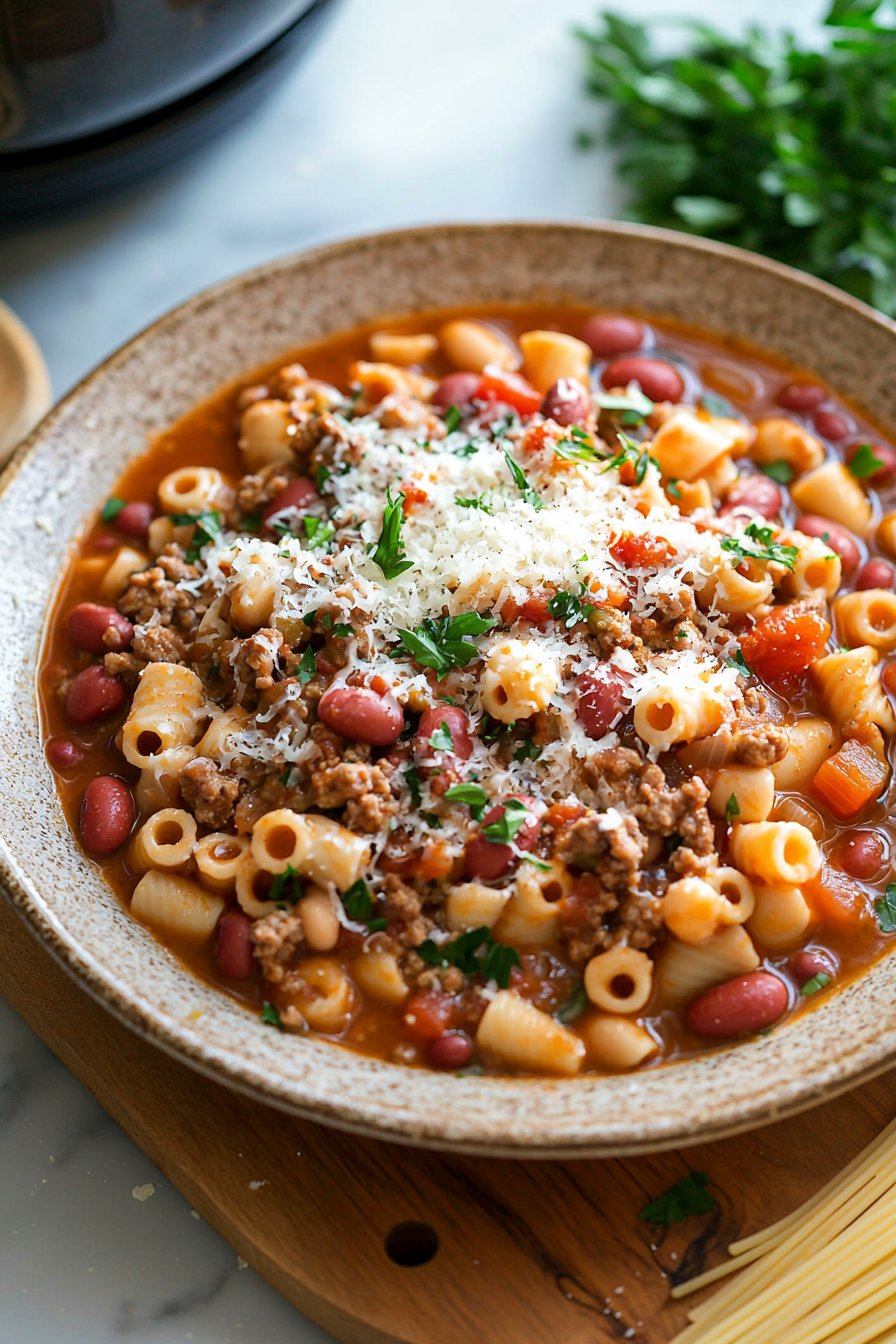 Crock-Pot Pasta Fagioli