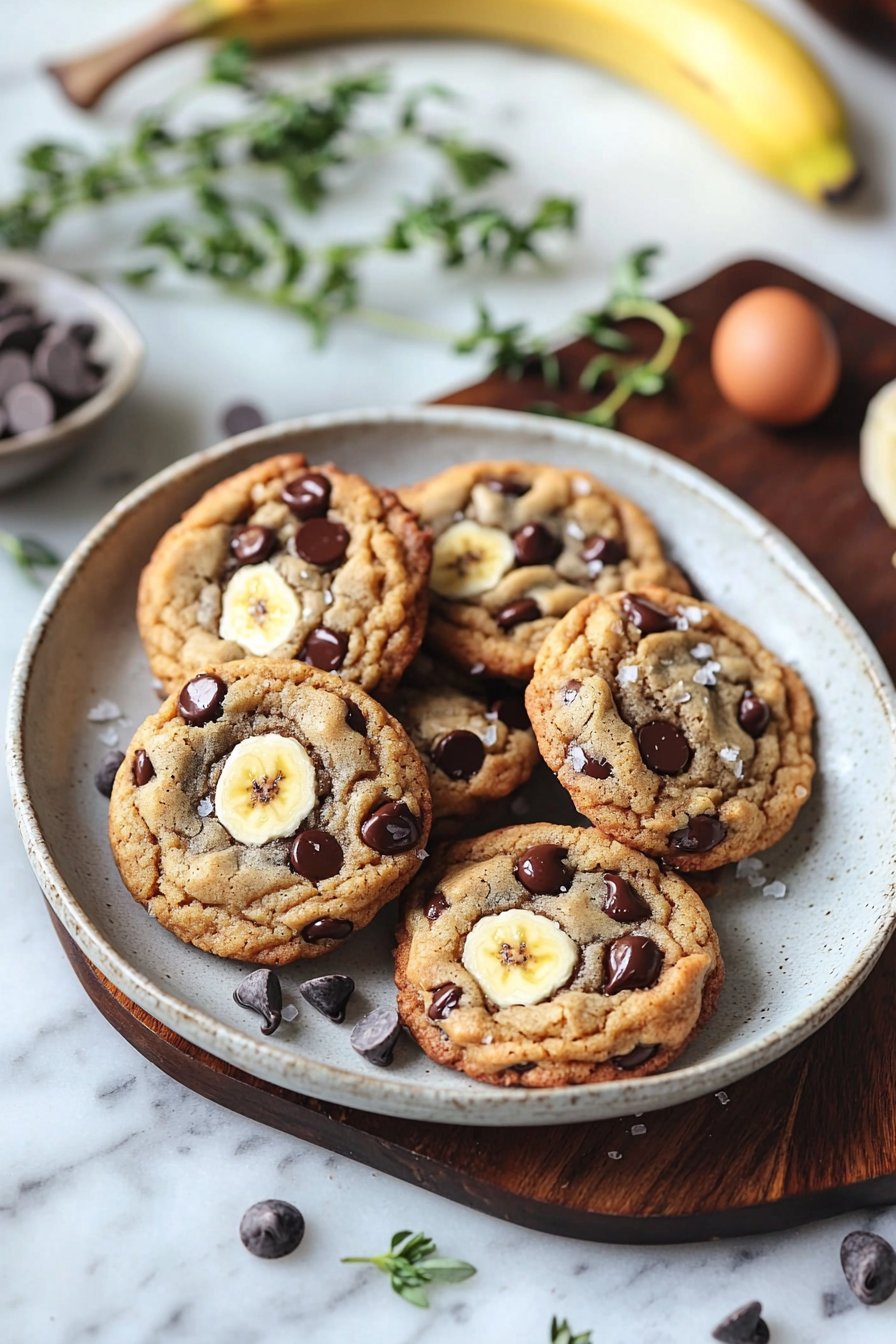 Banana Bread Chocolate Chip Cookies