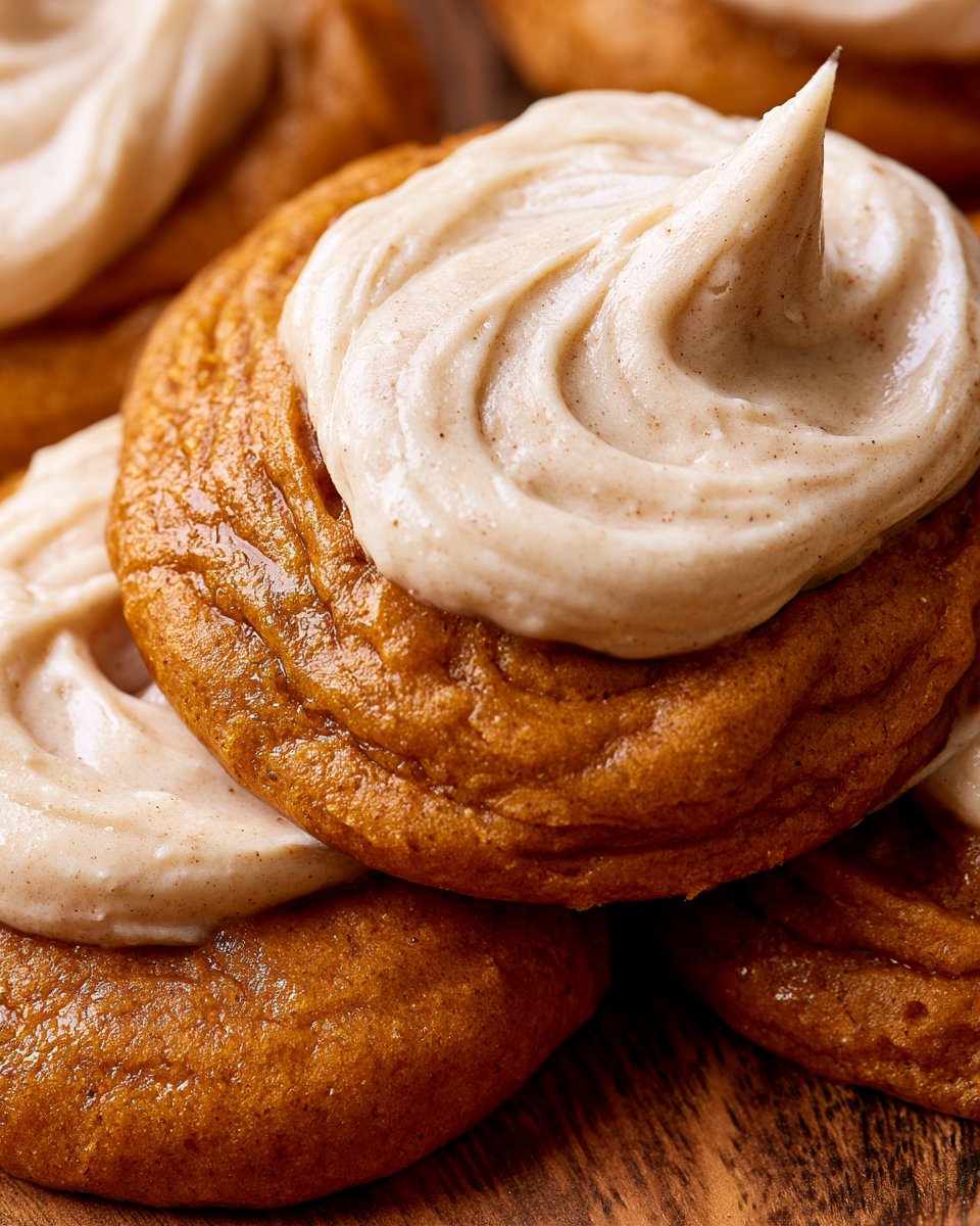 Weiche Kürbisplätzchen mit Zimtfrosting