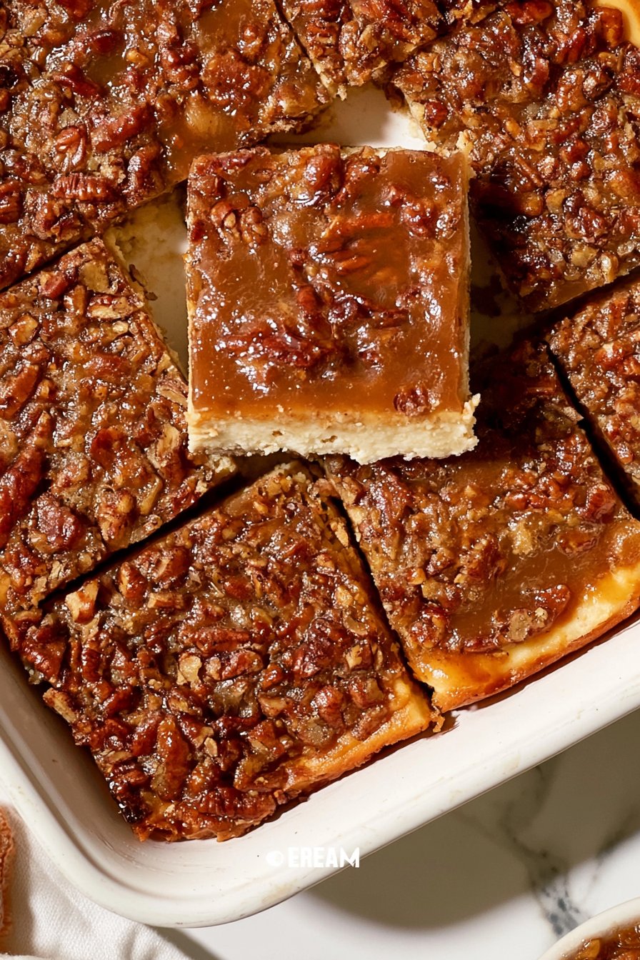 Pecan Pie Cheesecake Bars