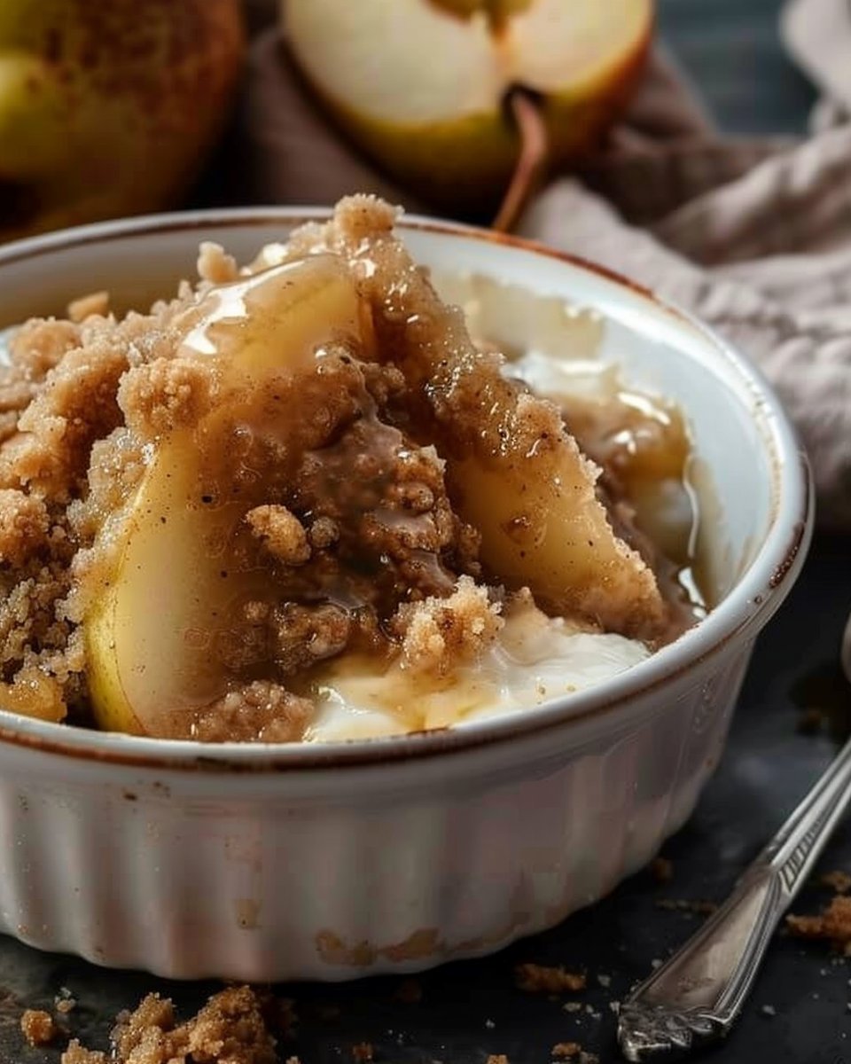 Old Fashioned Pear Crumble