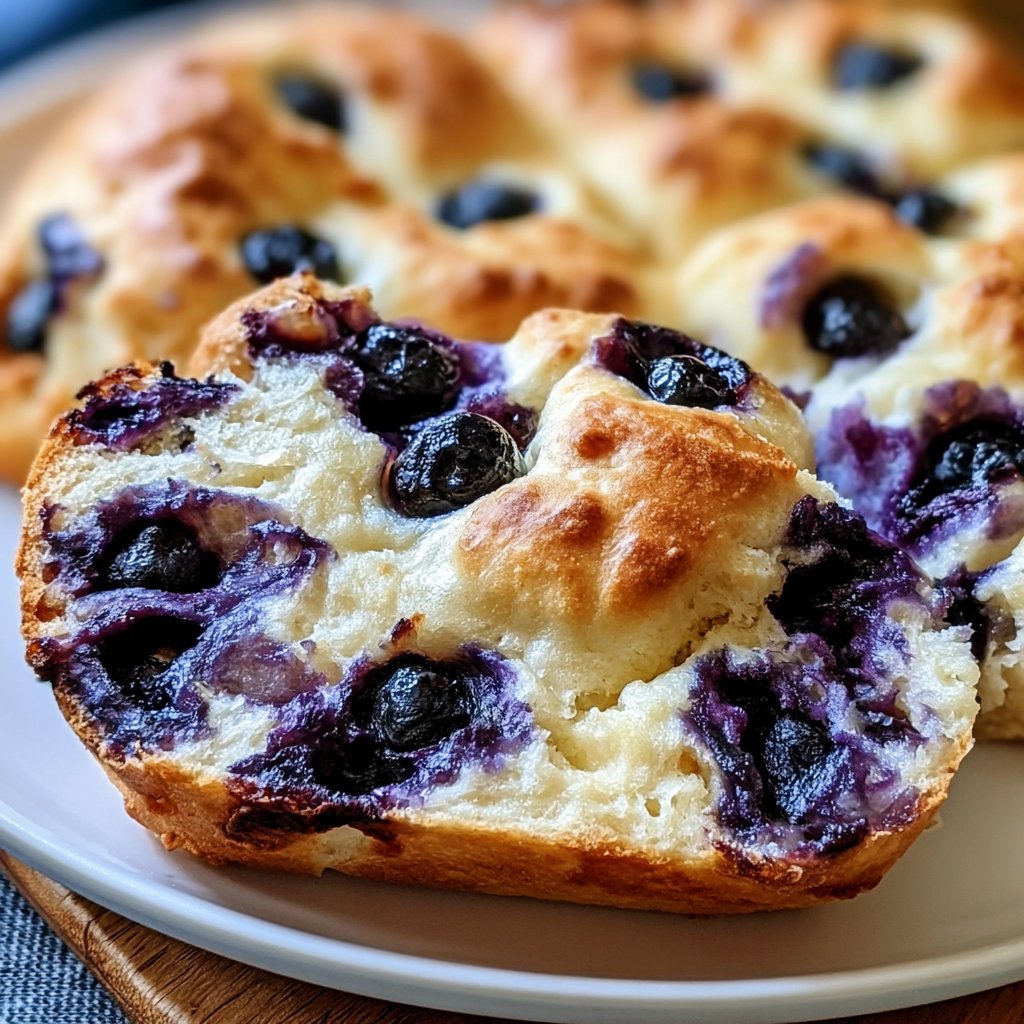 High-Protein Blueberry Cloud Bread