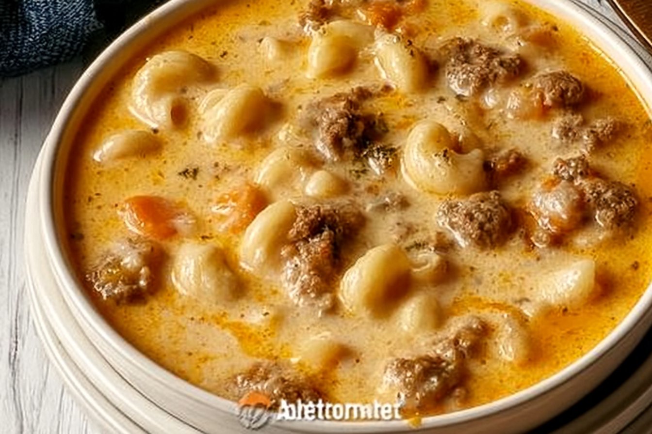 Cheeseburger Macaroni Soup: Creamy Comfort in Every Bowl