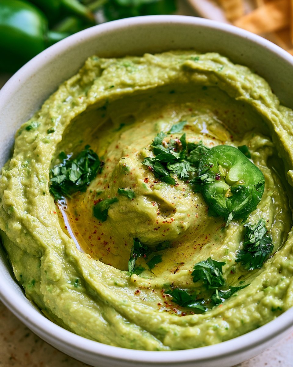 Jalapeño Avocado Hummus
