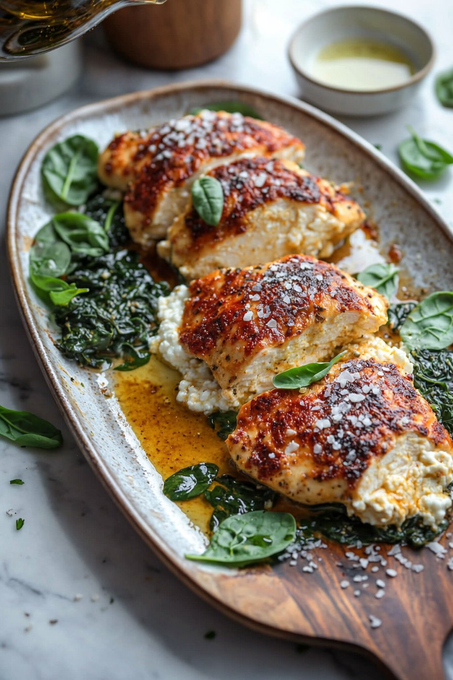 Gebackenes Ricotta-Hühnchen