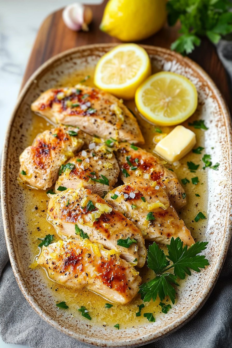 Lemon Chicken with Lemon Butter Sauce