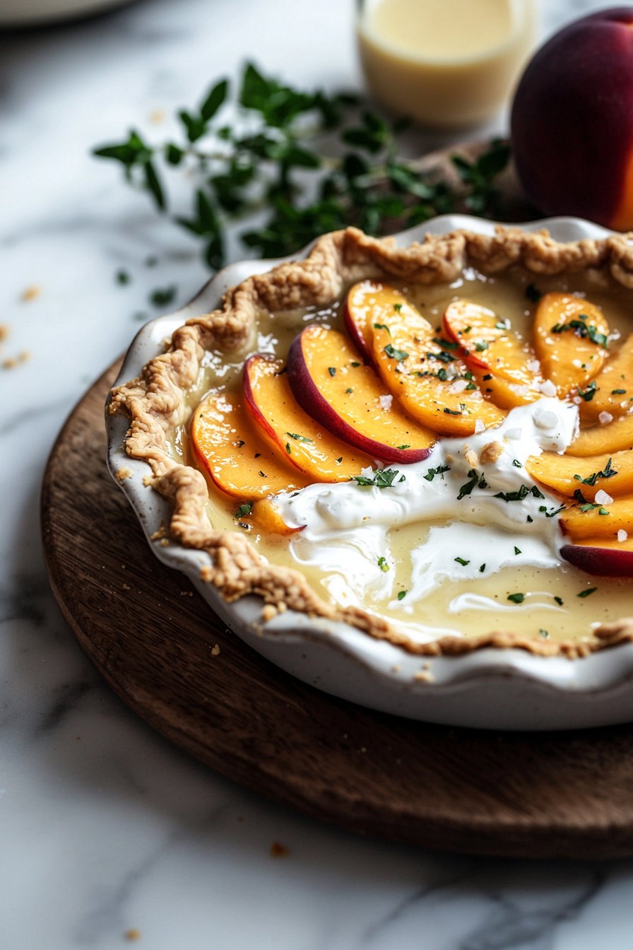 Peaches and Cream Pie