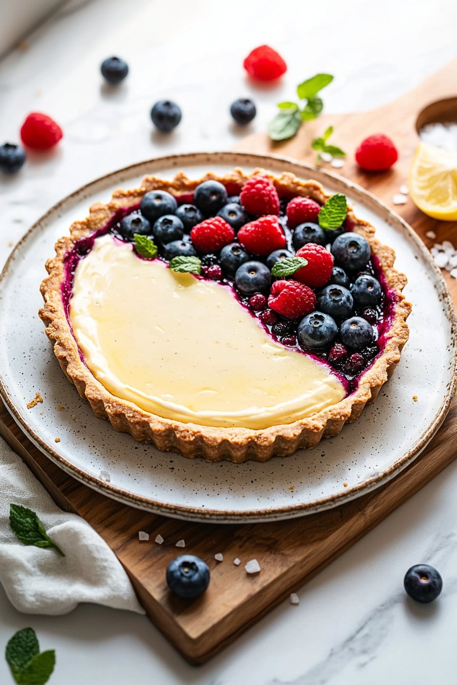 Simple Berry Cheese Tart