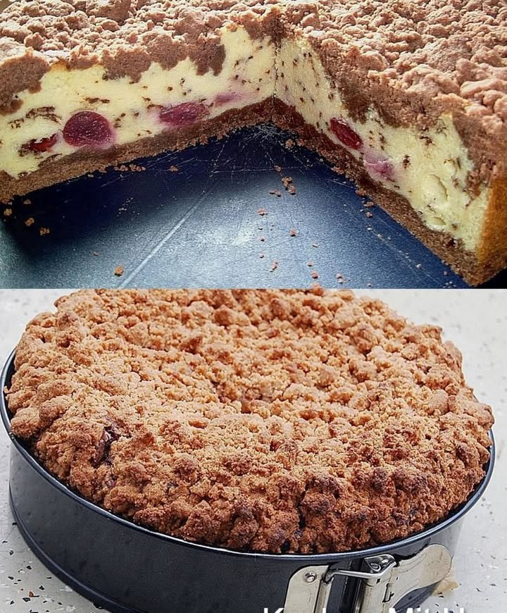 Kirschtorte mit Streusel