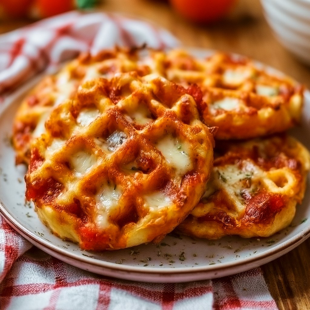 Pizza-Waffeln für Babys und Kleinkinder