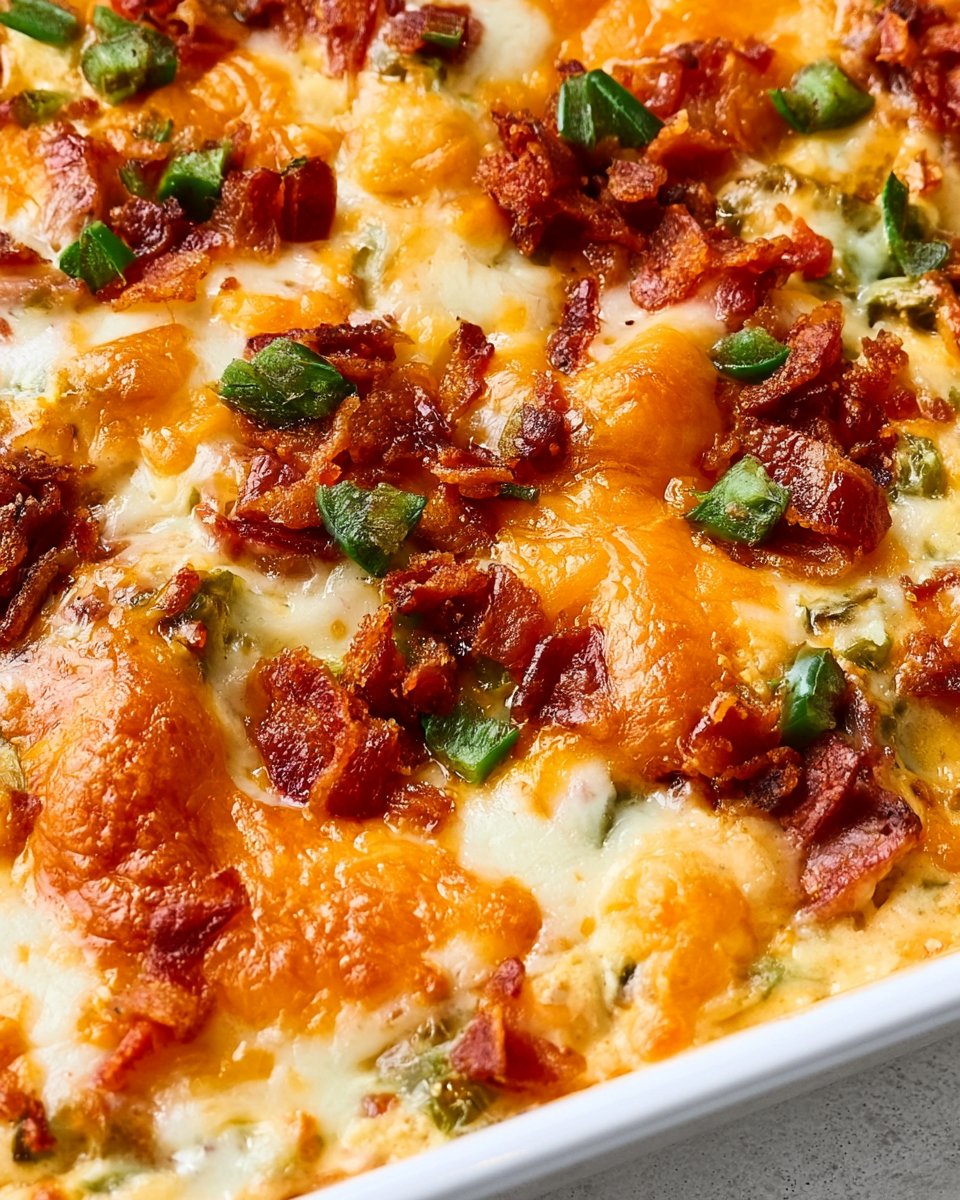 Keto Jalapeno Popper Chicken Casserole