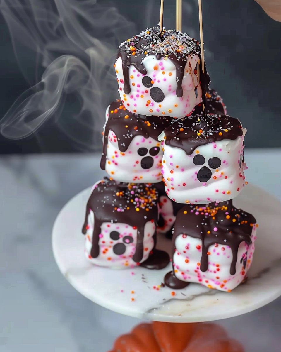 Chocolate Covered  Marshmallows 👻 #sweetboxesbynaye #halloweentreats #halloween #cutehalloweenidea
